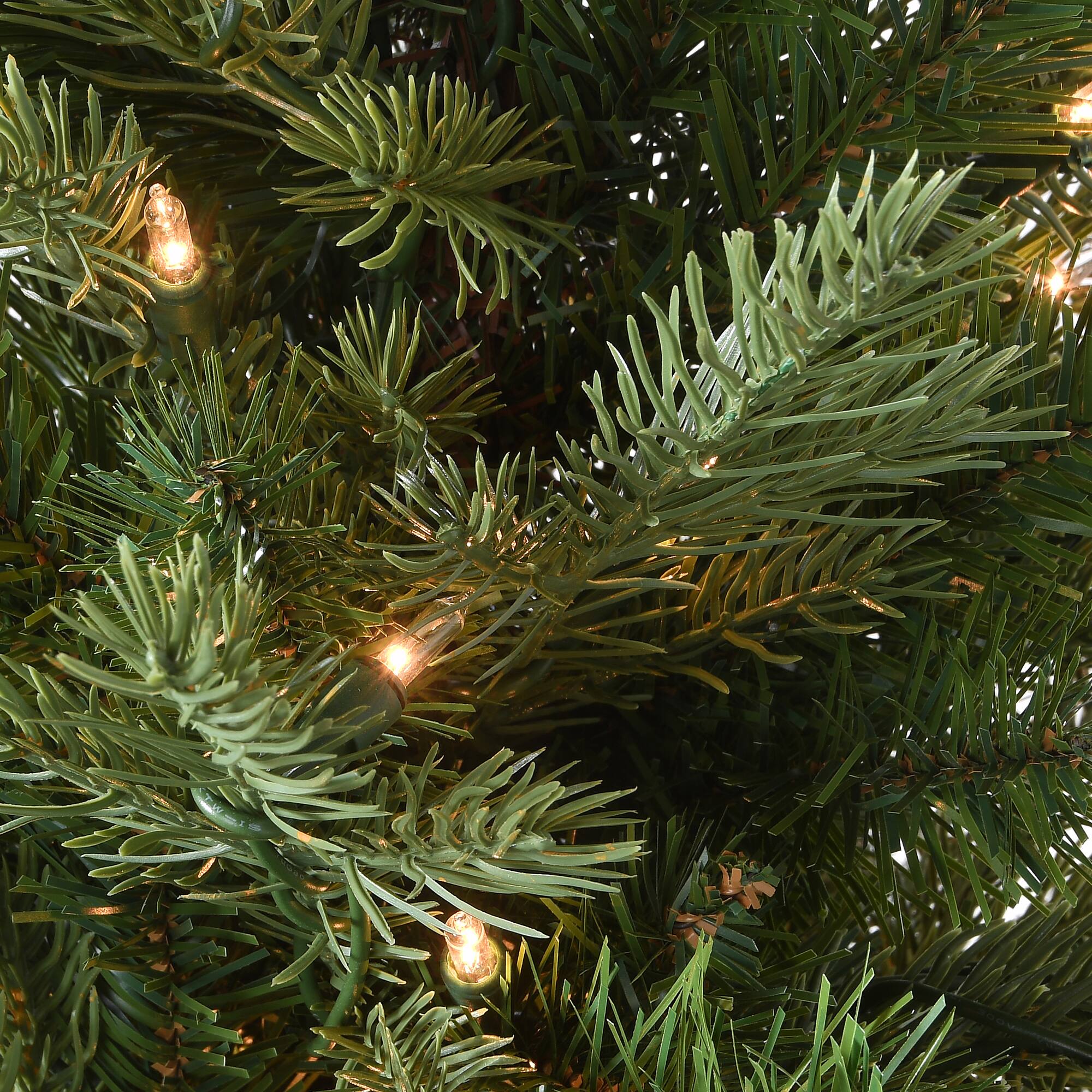 3ft. Pre-Lit Feel Real® Nordic Spruce Artificial Christmas Tree in Burlap Base, Clear Lights
